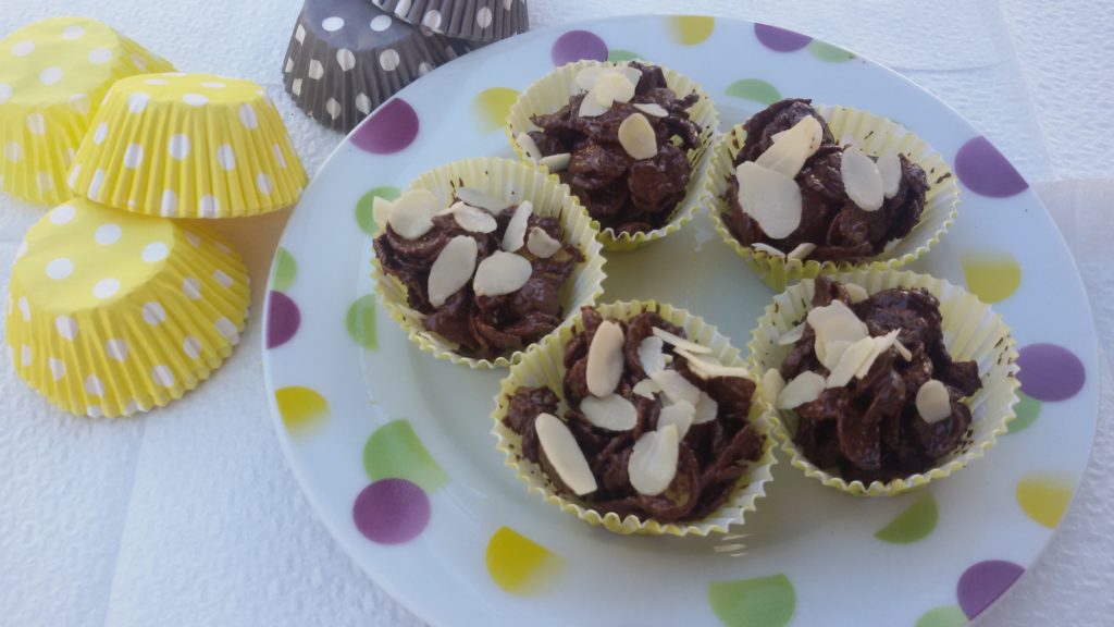 dolcetti di cereali al cioccolato