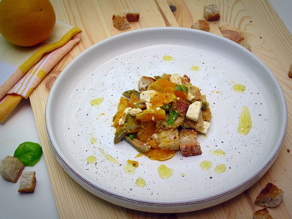 Panzanella di arance e olive