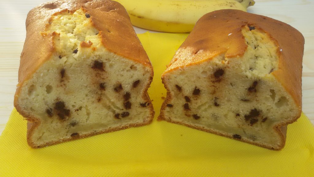 plumcake banana e cioccolato